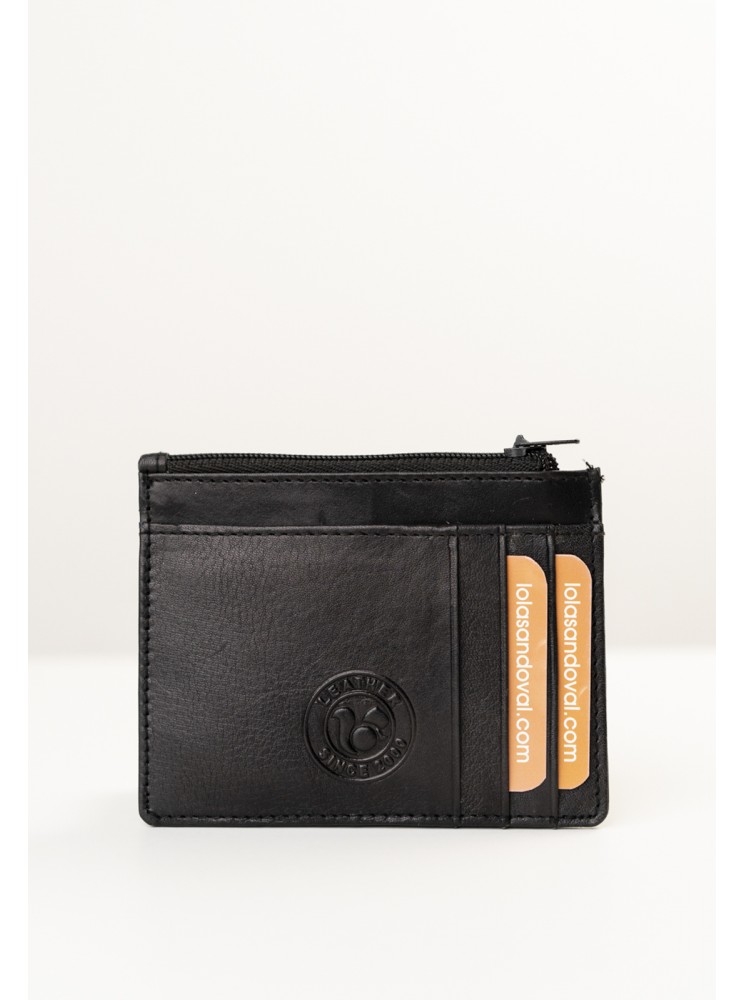 BILLETERO, TARJETERO, MONEDERO DE PIEL DE HOMBRE