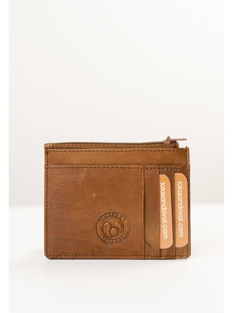 BILLETERO, TARJETERO, MONEDERO DE PIEL DE HOMBRE