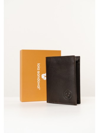 BILLETERO, TARJETERO, MONDERO DE PIEL DE HOMBRE