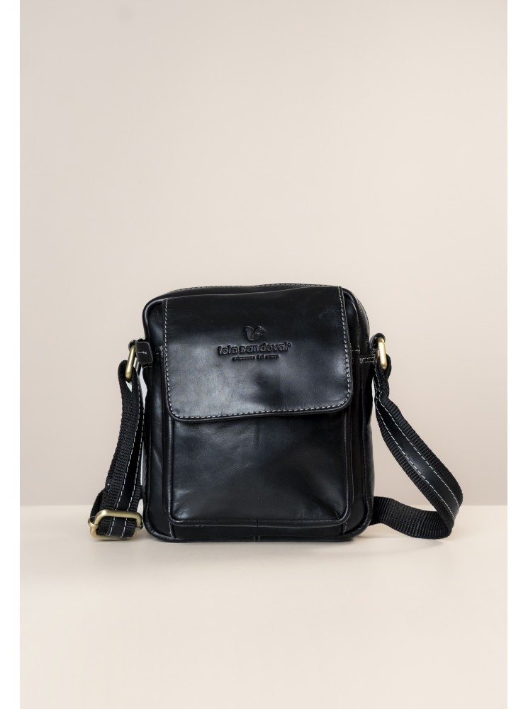 BOLSO BANDOLERA DE PIEL DE HOMBRE