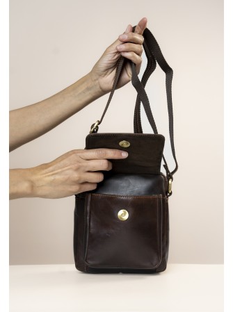 BOLSO BANDOLERA DE PIEL DE HOMBRE