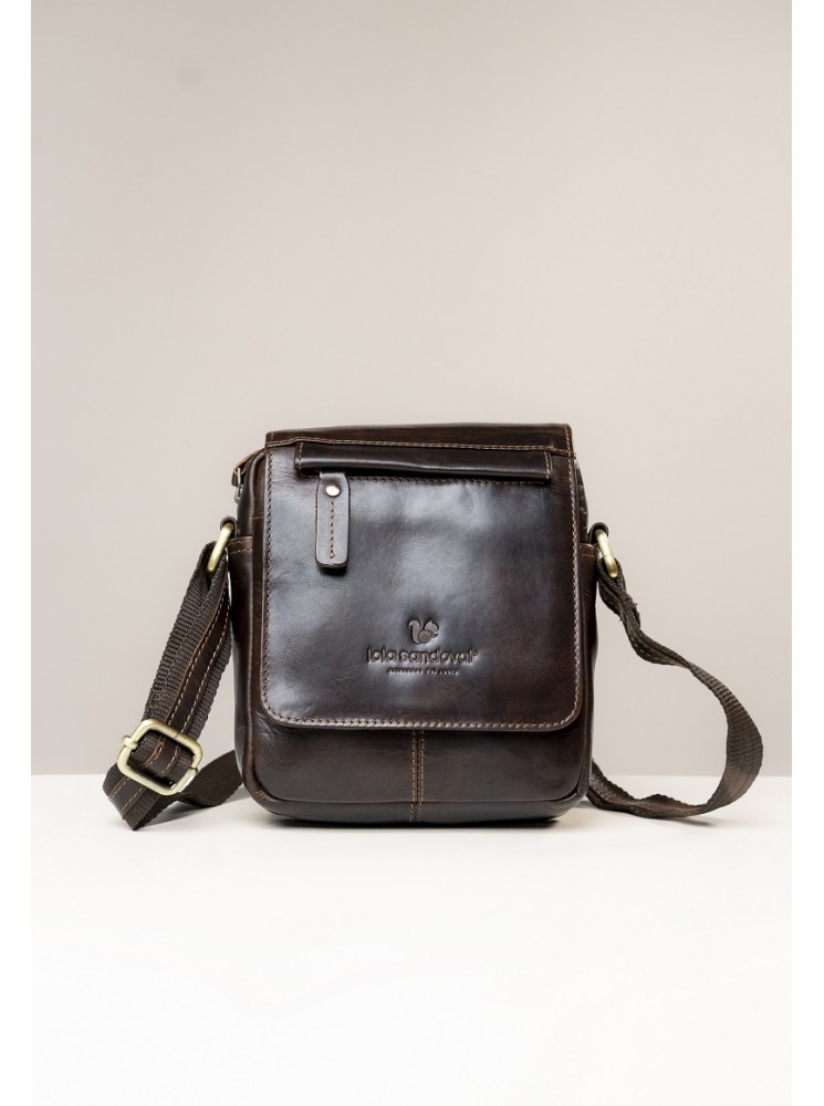 BOLSO BANDOLERA DE PIEL DE HOMBRE