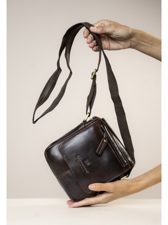 BOLSO BANDOLERA DE PIEL DE HOMBRE