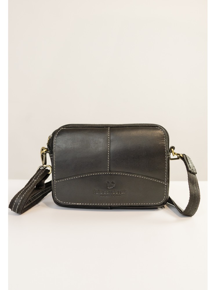 BOLSO BANDOLERA/RIÑONERA DE PIEL DE HOMBRE