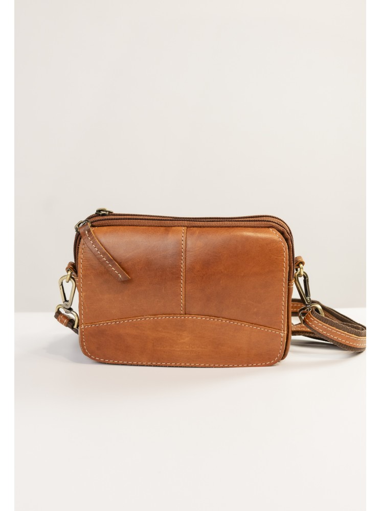 BOLSO BANDOLERA/RIÑONERA DE PIEL DE HOMBRE