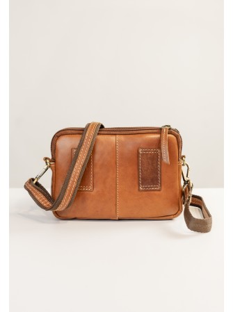 BOLSO BANDOLERA/RIÑONERA DE PIEL DE HOMBRE