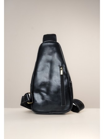 MOCHILA BANDOLERA DE PIEL DE HOMBRE