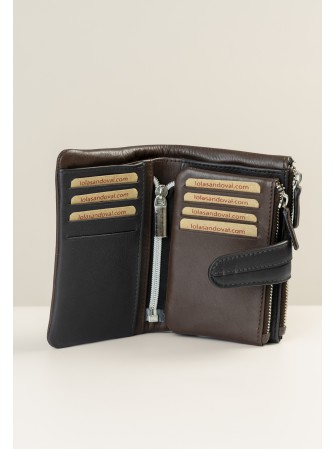 MONEDERO/BILLETERO DE PIEL DE SEÑORA