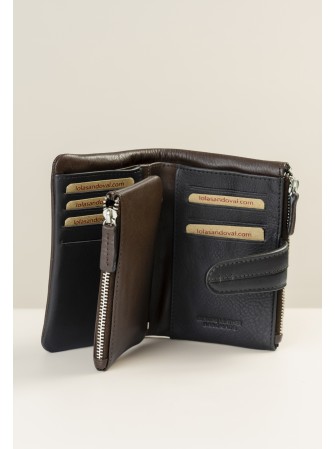 MONEDERO/BILLETERO DE PIEL DE SEÑORA