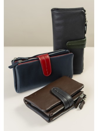 MONEDERO/BILLETERO DE PIEL DE SEÑORA