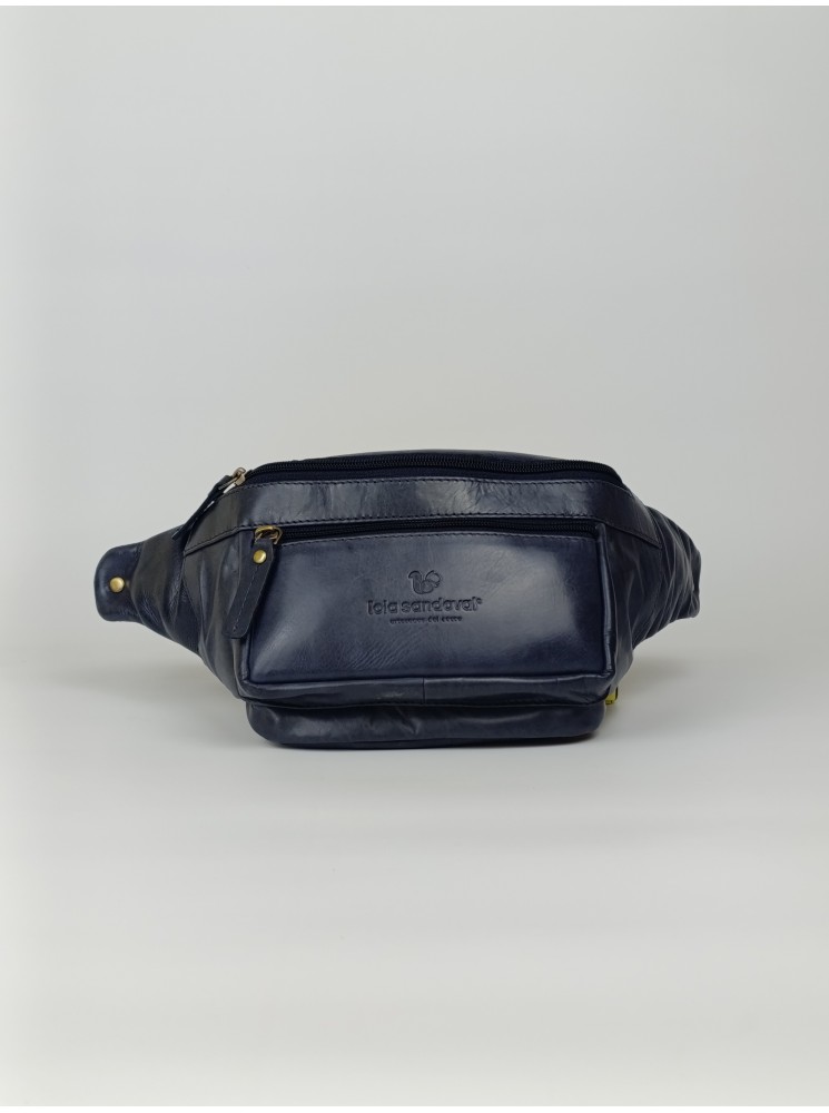 RIÑONERA DE PIEL PARA HOMBRE