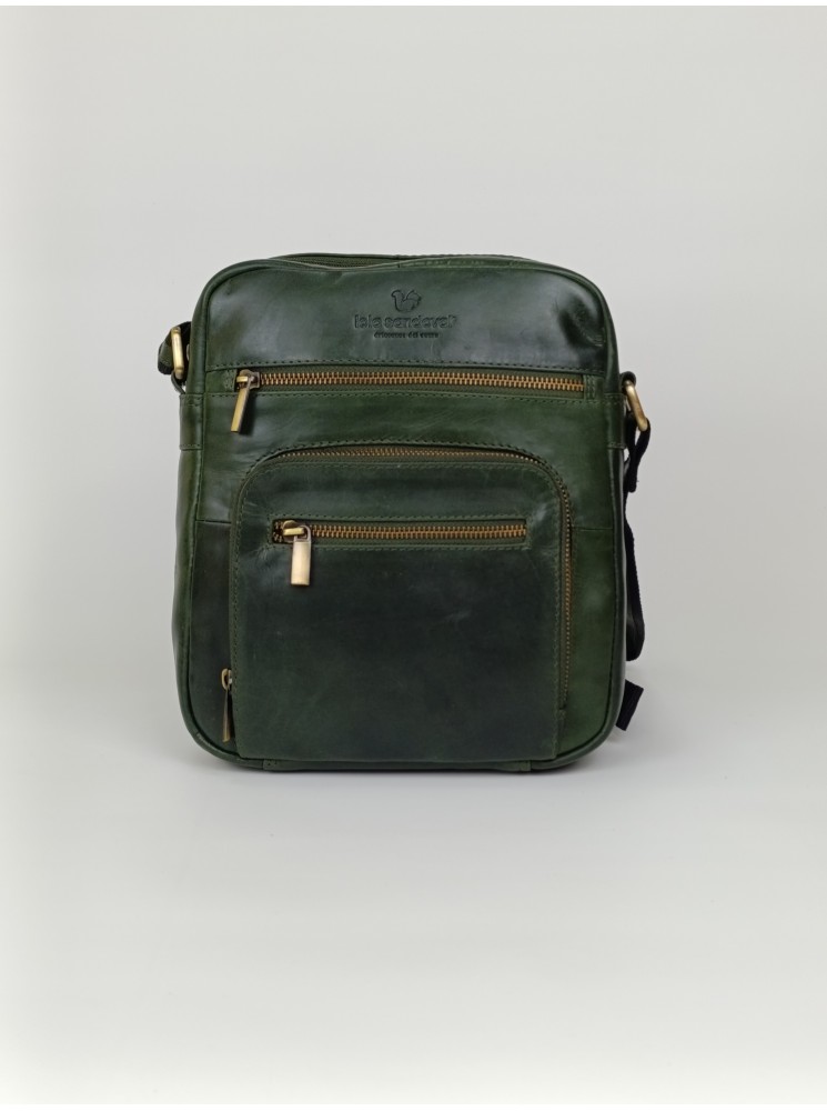 BOLSO BANDOLERA DE PIEL DE HOMBRE